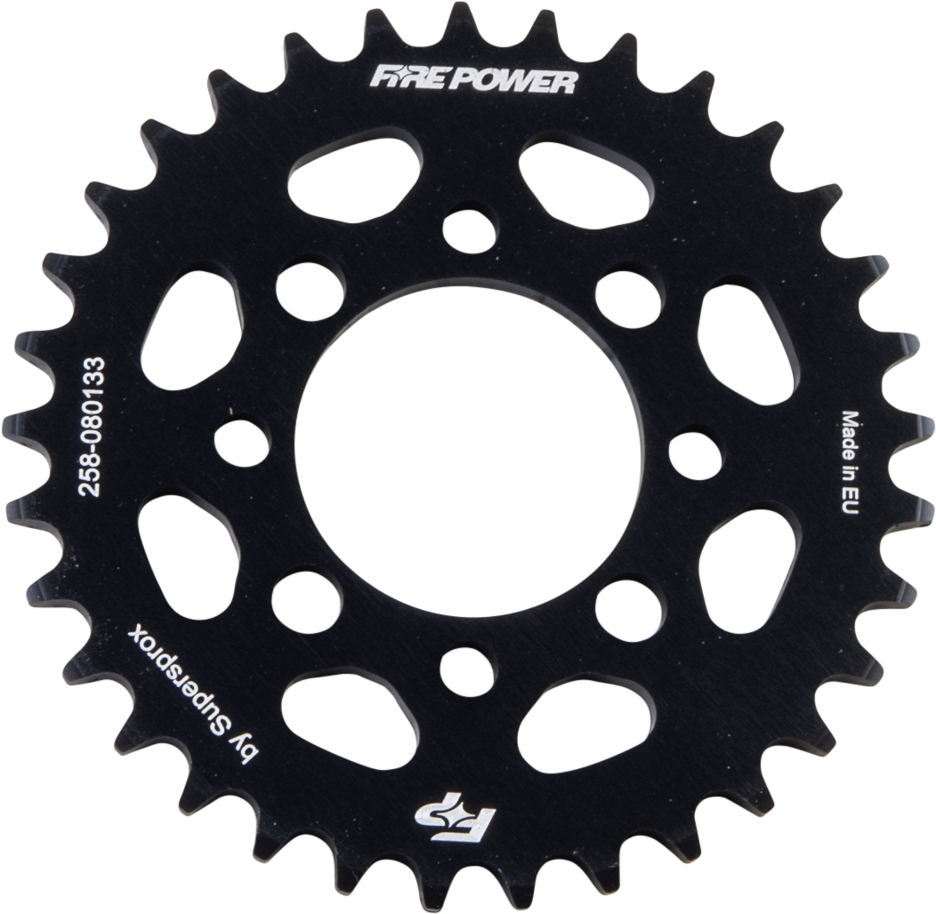 FIRE POWER Aluminum Rear Sprocket 33T for Kawasaki KLX110 - Lightweight and Durable - Kelly Motorsports