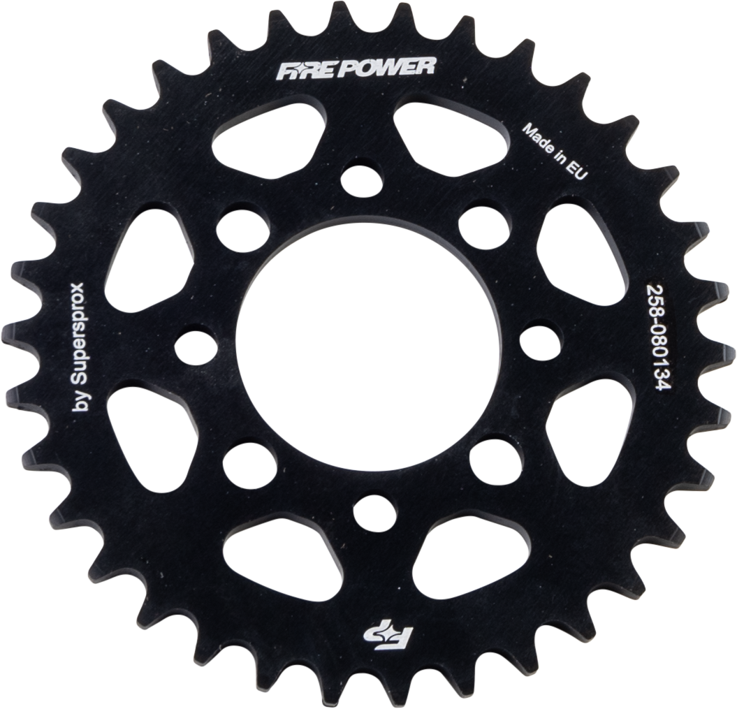 FIRE POWER Aluminum Rear Sprocket 34T for Kawasaki KLX110 - Lightweight and Durable - Kelly Motorsports