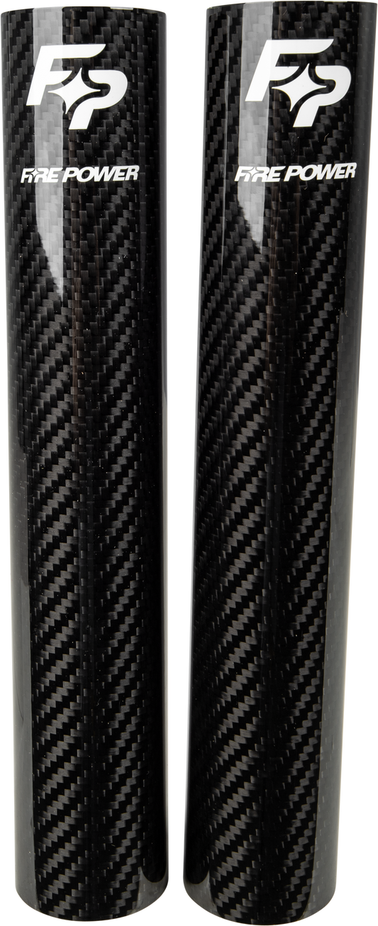 Fire Power Carbon Fiber Fork Shield Lower for 52mm x 10.2 inches Motorcycle Forks - Kelly Motorsports