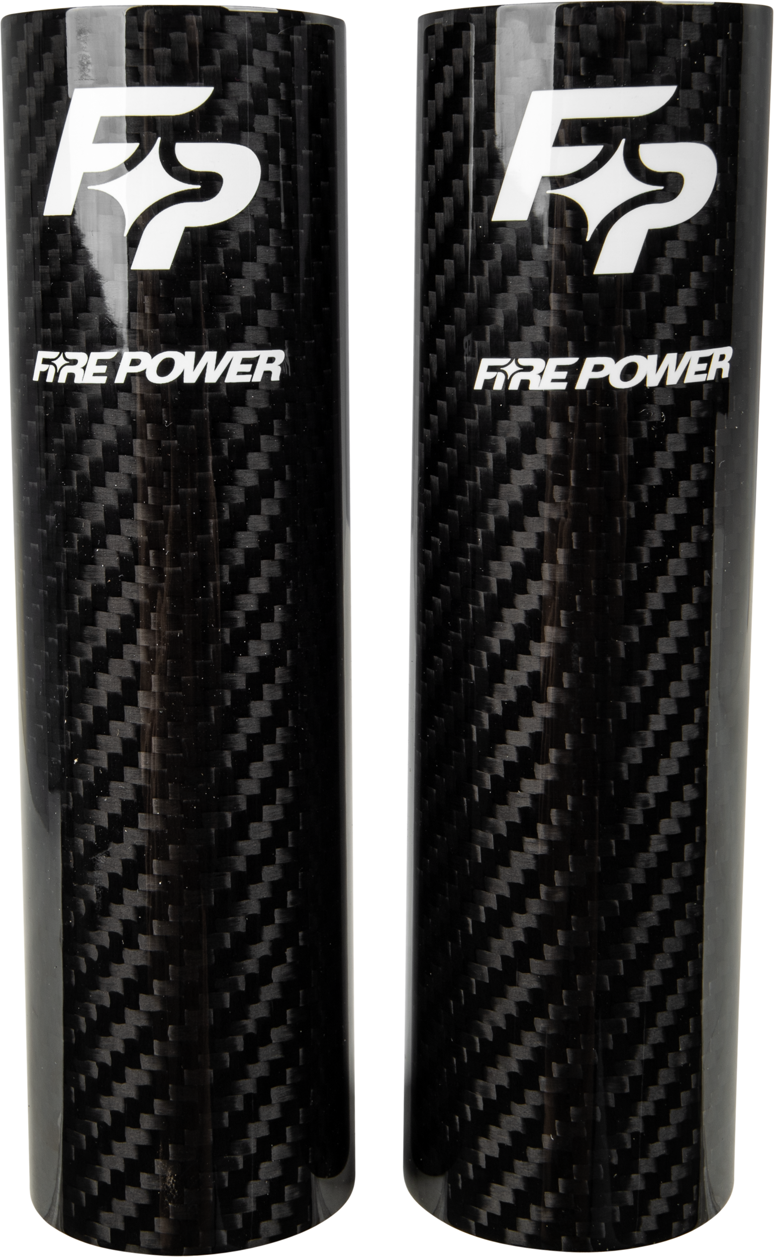Fire Power Carbon Fiber Fork Shield Upper 52 x 160 mm for Motorcycle Protection - Kelly Motorsports