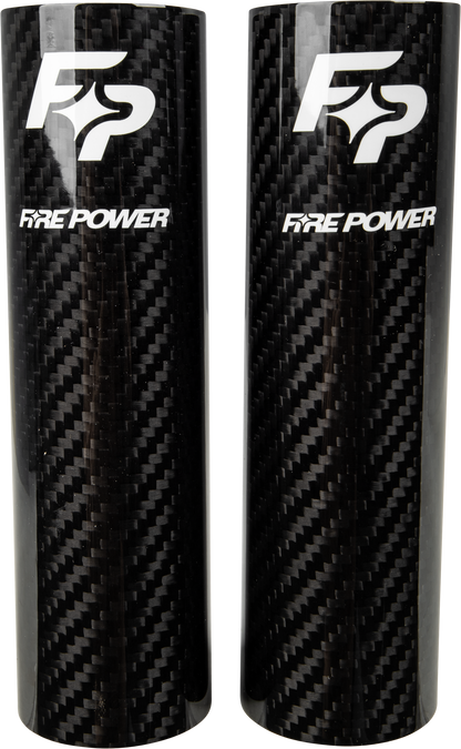 Fire Power Carbon Fiber Fork Shield Upper 52 x 160 mm for Motorcycle Protection - Kelly Motorsports