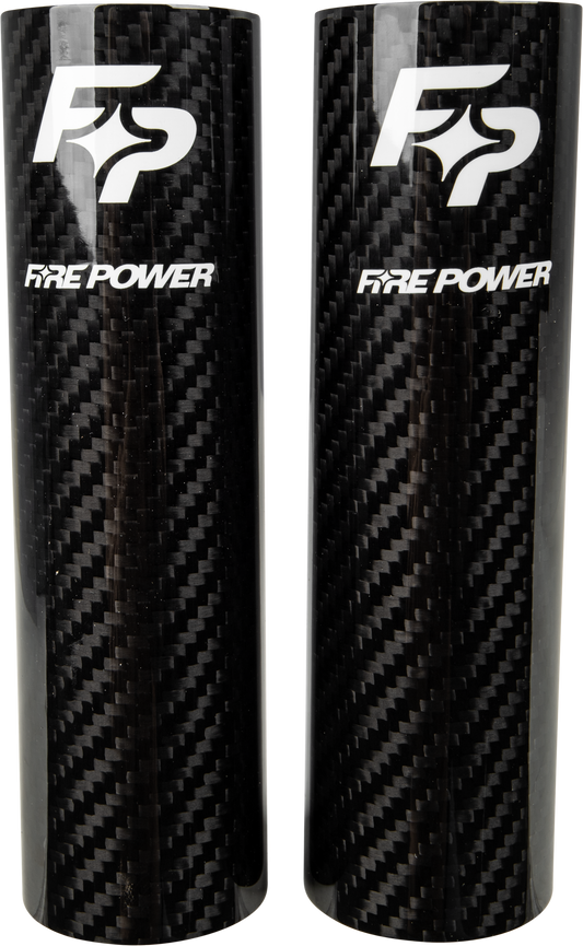 Fire Power Carbon Fiber Fork Shield Upper 52 x 160 mm for Motorcycle Protection - Kelly Motorsports