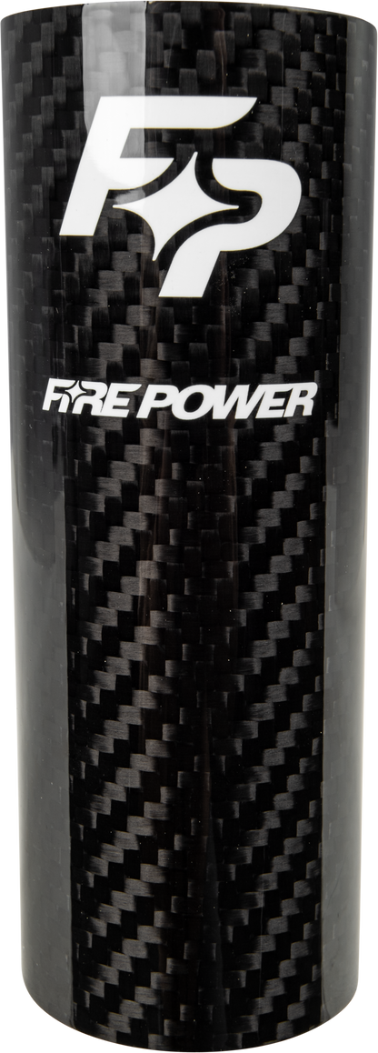 Fire Power Carbon Fiber Registration Wrap 52mm x 125mm for Motorcycles - Kelly Motorsports