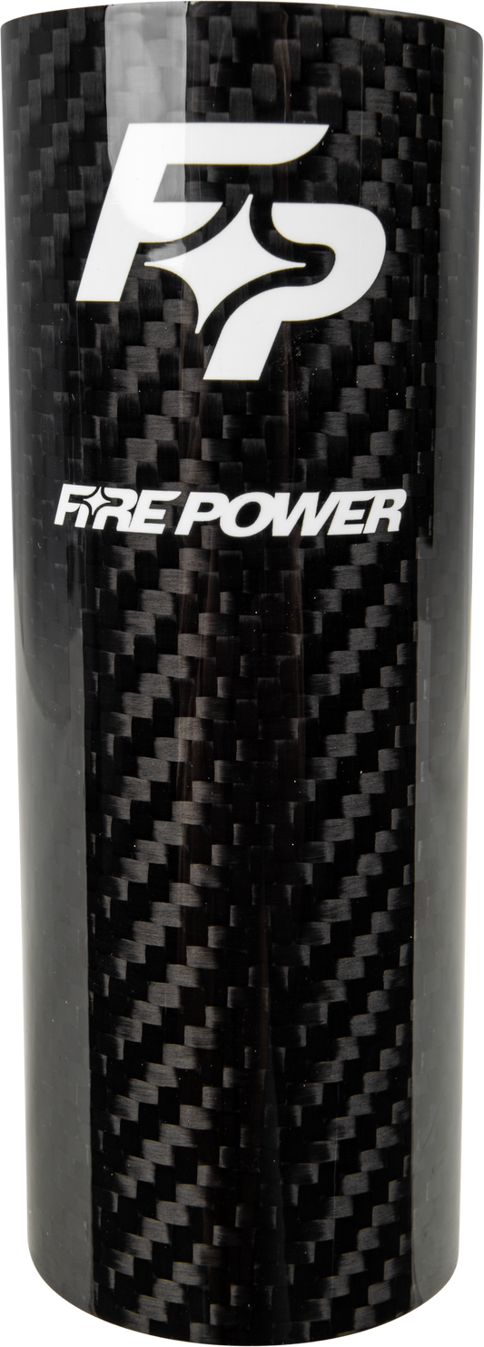 Fire Power Carbon Fiber Registration Wrap 52mm x 125mm for Motorcycles - Kelly Motorsports