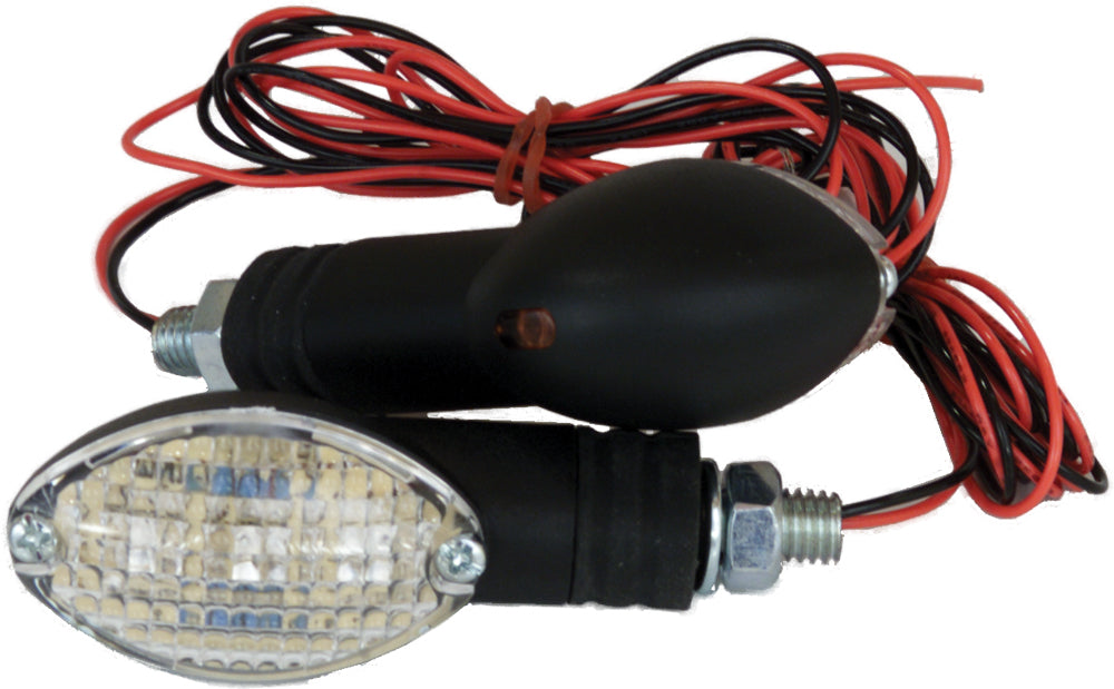 FIRE POWER Cat Eye LED Marker Light Set in Black (Part Number 011149412) - Kelly Motorsports