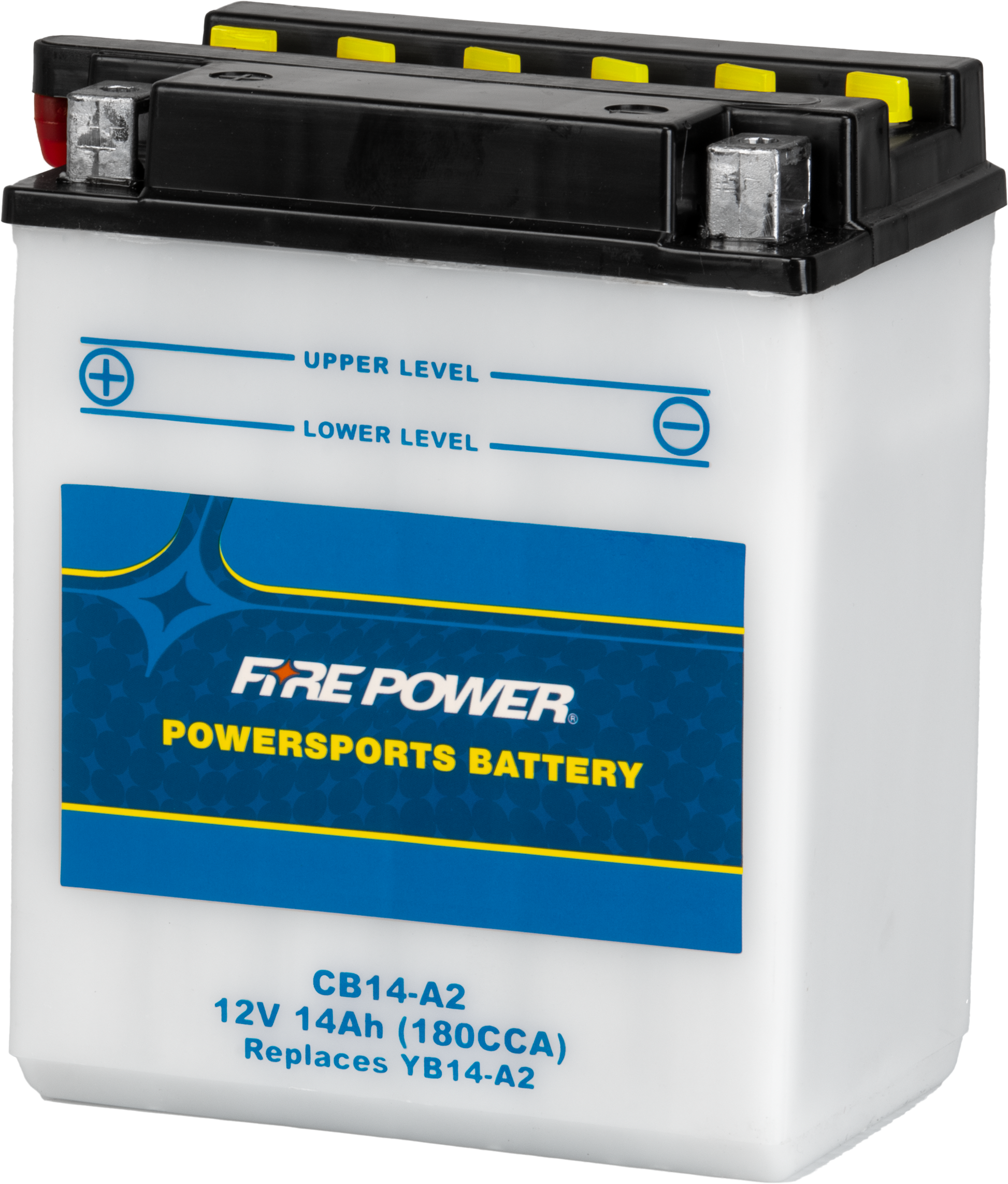 FIRE POWER CB14 - A2 Heavy Duty 12V Battery with Acid Pack for Arctic Cat Vehicles - Kelly Motorsports
