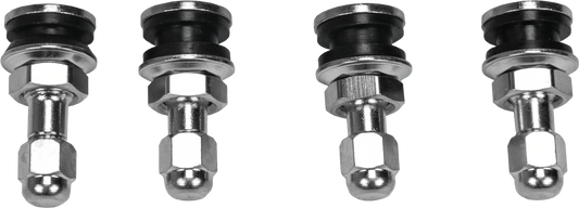 Fire Power Chrome Valve Stems - Part Number 30 - 445, Pack of 4 - Kelly Motorsports