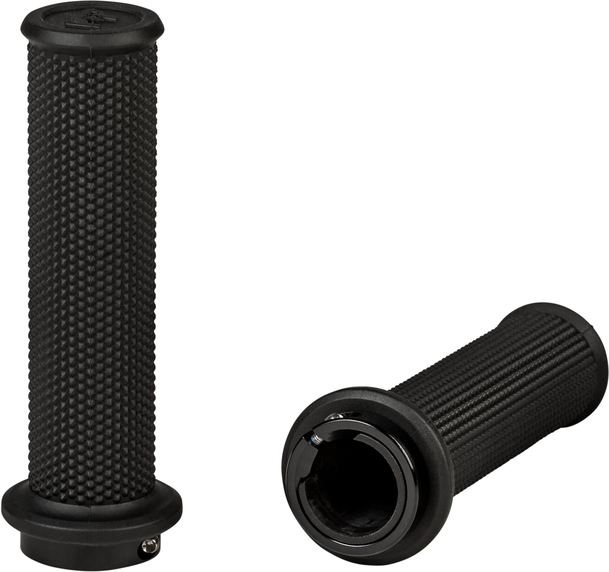 FIRE POWER Control ATV Lock - On Grips Black No Waffle – Easy Installation and Secure Fit - Kelly Motorsports