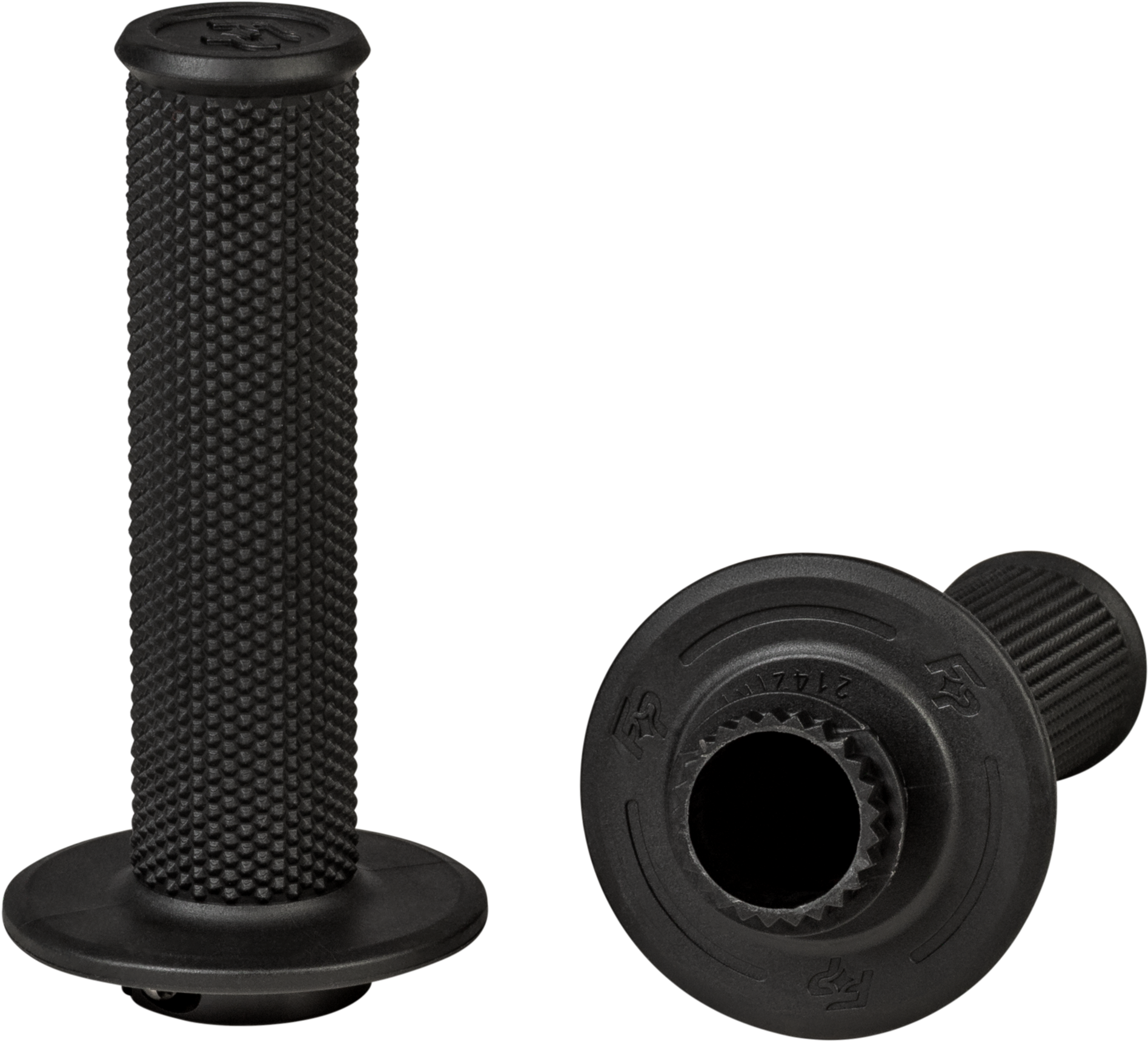 FIRE POWER Control MX Lock - On Grips Black - No Waffle Design (Part 24 - 0200) - Kelly Motorsports