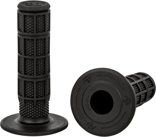 FIRE POWER Control MX Standard Grips Black Full Waffle – Enhanced Traction and Comfort - Kelly Motorsports