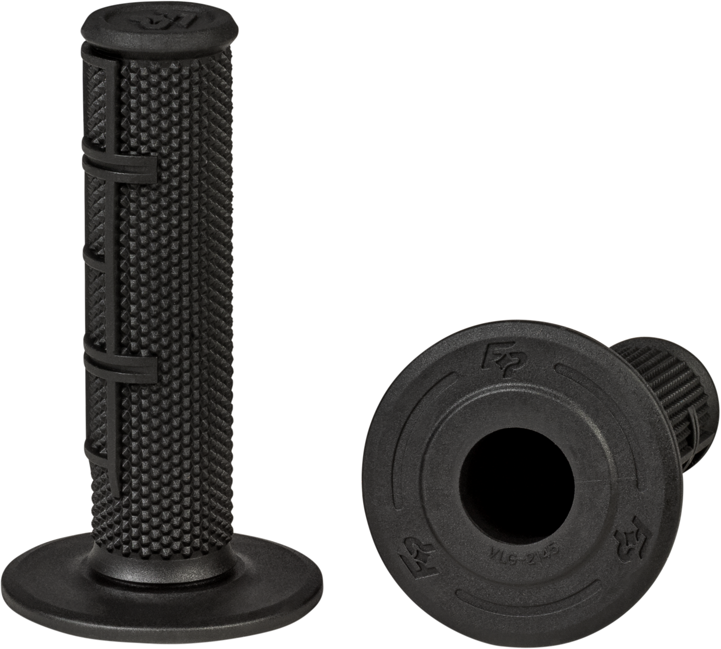 FIRE POWER Control MX Standard Grips Black Half Waffle - Part 24 - 0221 - Kelly Motorsports