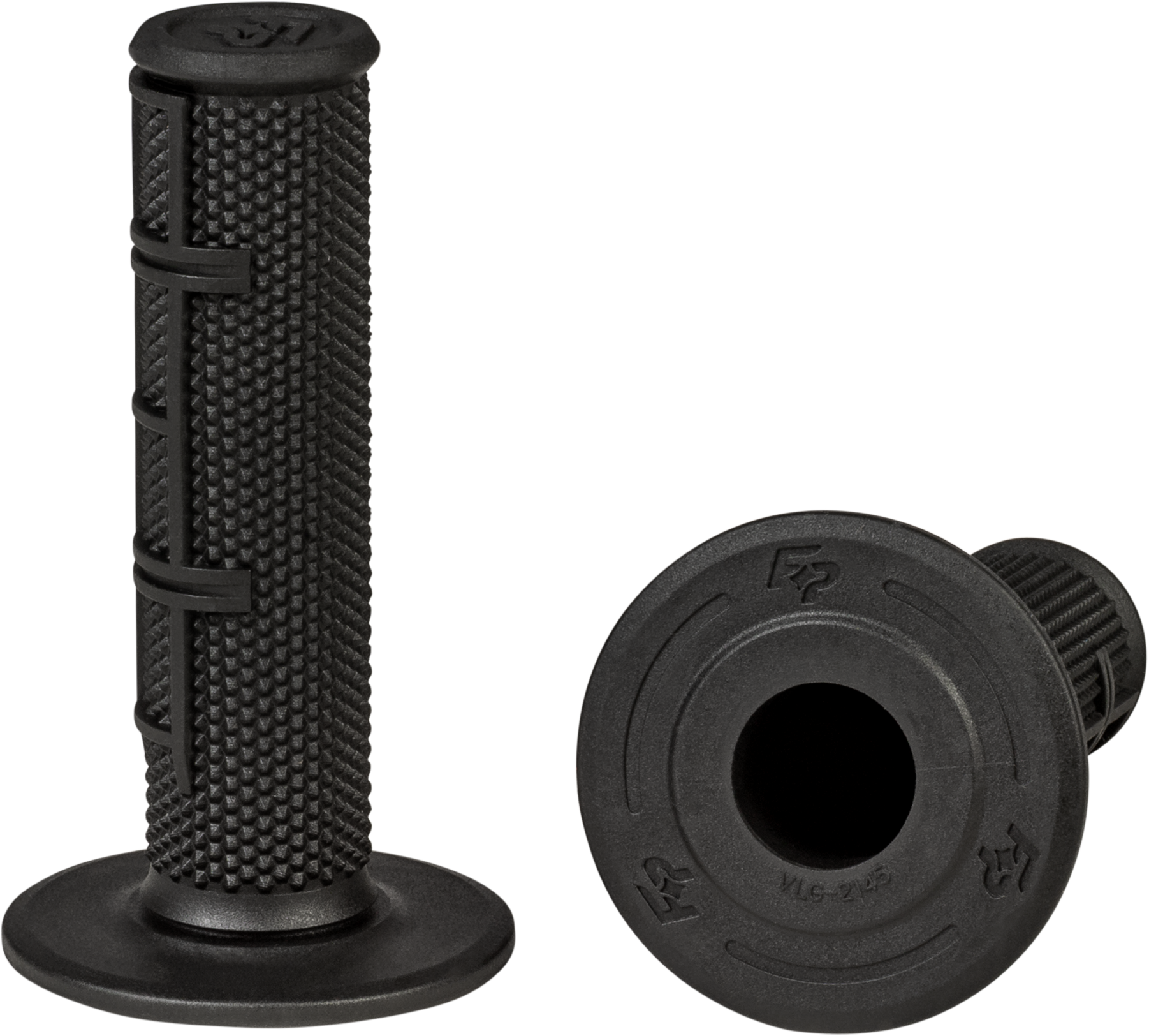 FIRE POWER Control MX Standard Grips Black Half Waffle - Part 24 - 0221 - Kelly Motorsports
