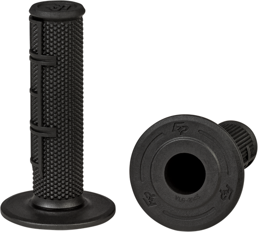FIRE POWER Control MX Standard Grips Black Half Waffle - Part 24 - 0221 - Kelly Motorsports