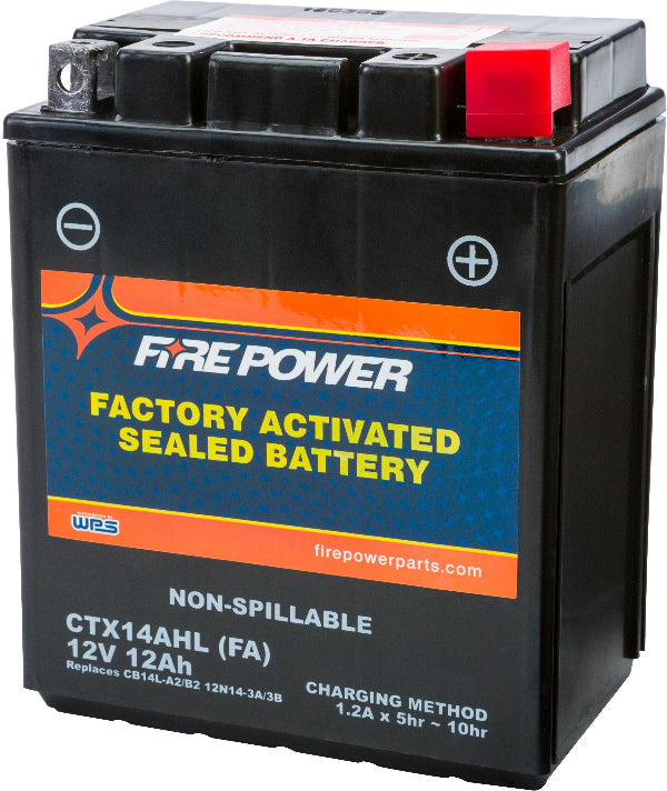 FIRE POWER CTX14AHL - BS(FA) Sealed Maintenance - Free Battery for Arctic Cat and Yamaha Vehicles - Kelly Motorsports