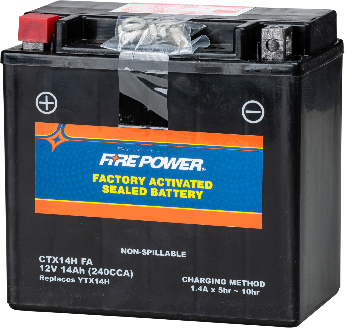 FIRE POWER CTX14H Sealed Factory Activated Deep Cycle Battery - Kelly Motorsports