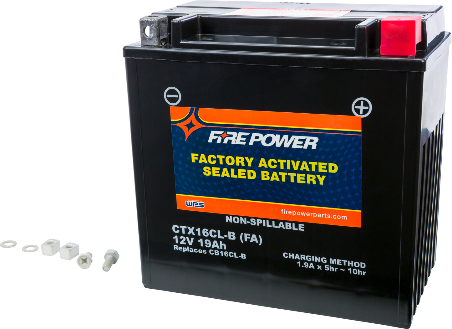 FIRE POWER Ctx16cl B Sealed Factory Activated Battery for Kawasaki Mule 2500 & 2510 - Kelly Motorsports