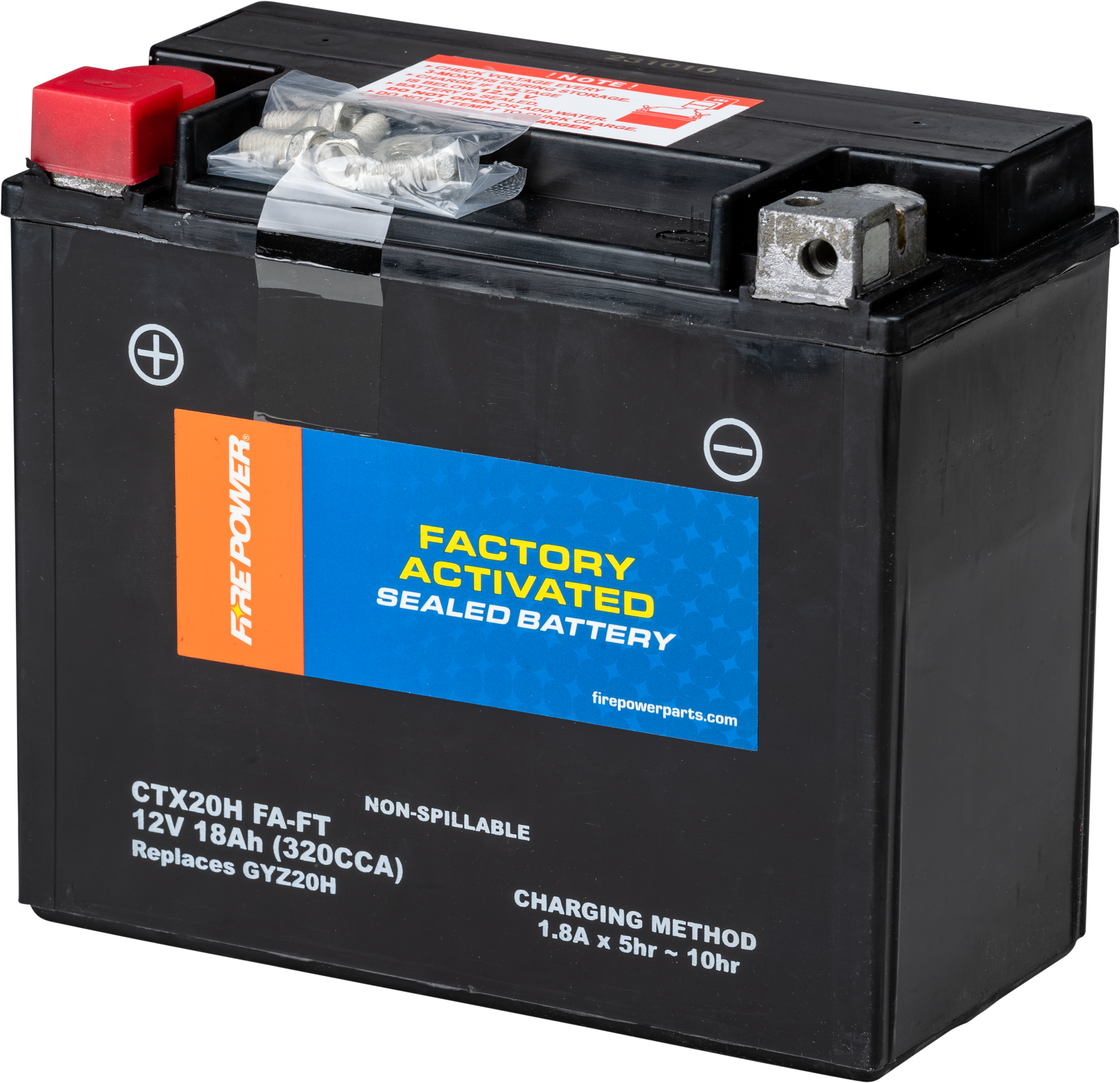 Fire Power CTX20H (FA) FT Sealed Maintenance - Free Battery - Kelly Motorsports