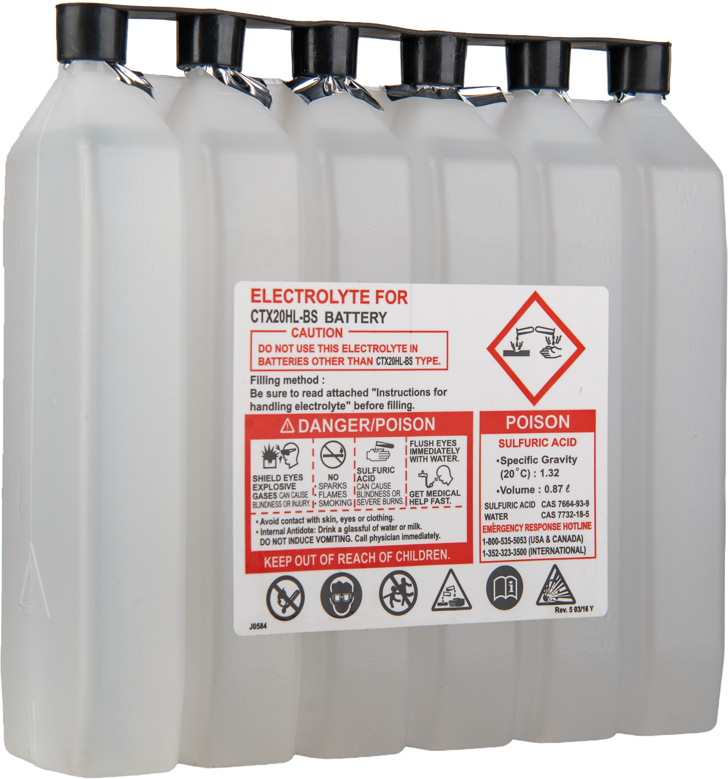 Fire Power CTX20HL - BS - PW Maintenance Free Sealed Motorcycle and ATV Battery - Kelly Motorsports