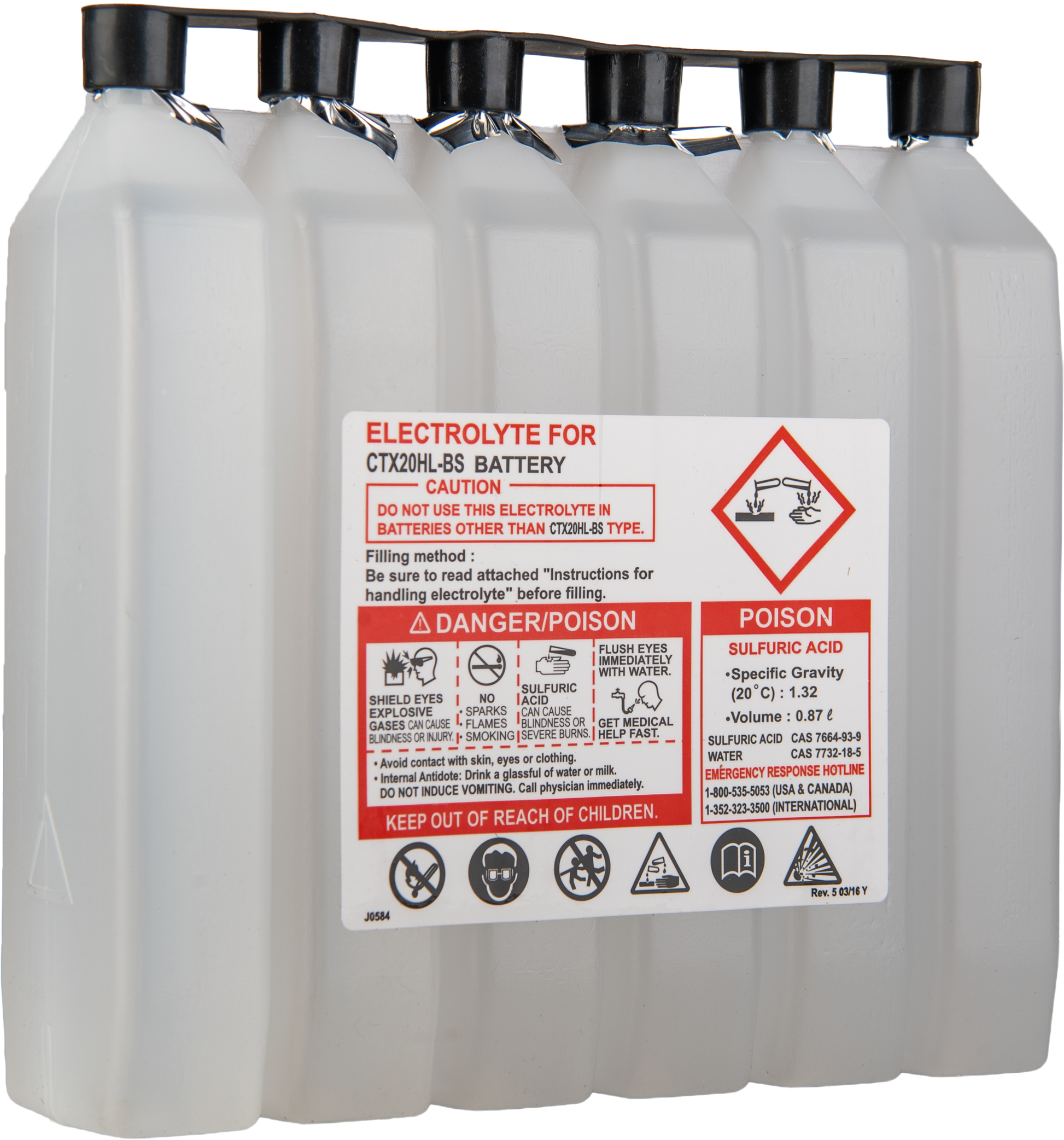 Fire Power CTX20HL - BS - PW Maintenance Free Sealed Motorcycle and ATV Battery - Kelly Motorsports