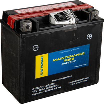 Fire Power CTX20HL - BS - PW Maintenance Free Sealed Motorcycle and ATV Battery - Kelly Motorsports