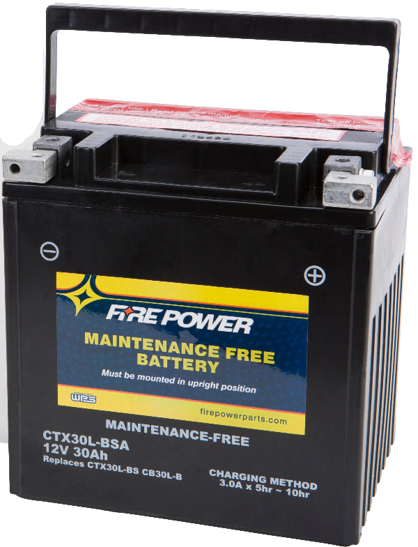Fire Power CTX30L - BSA Sealed Maintenance - Free 12V Motorcycle and ATV Battery - Kelly Motorsports