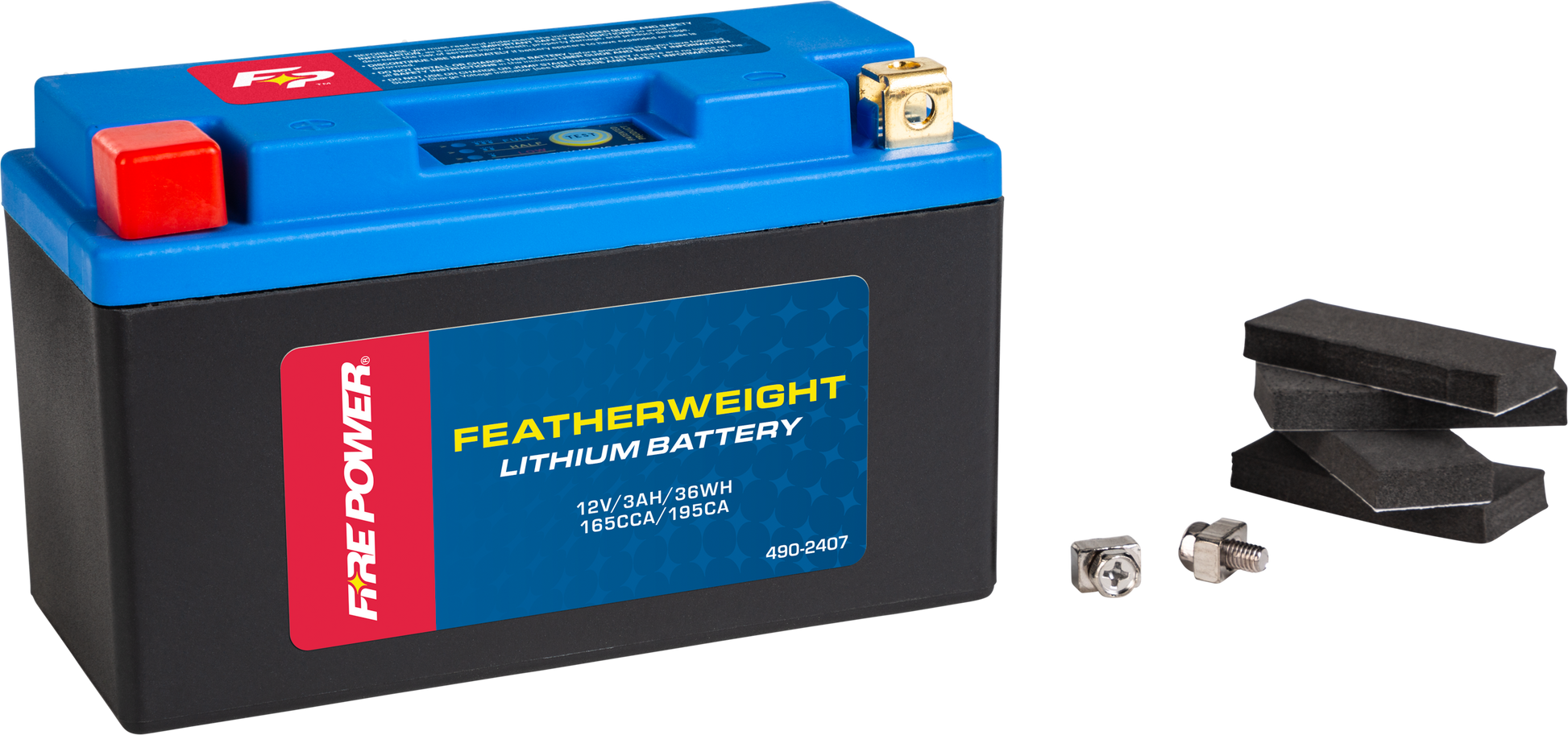 FIRE POWER Featherweight Lithium Battery HJT9B - FP - B for Ducati, Yamaha, Triumph, Kawasaki, Suzuki - Kelly Motorsports