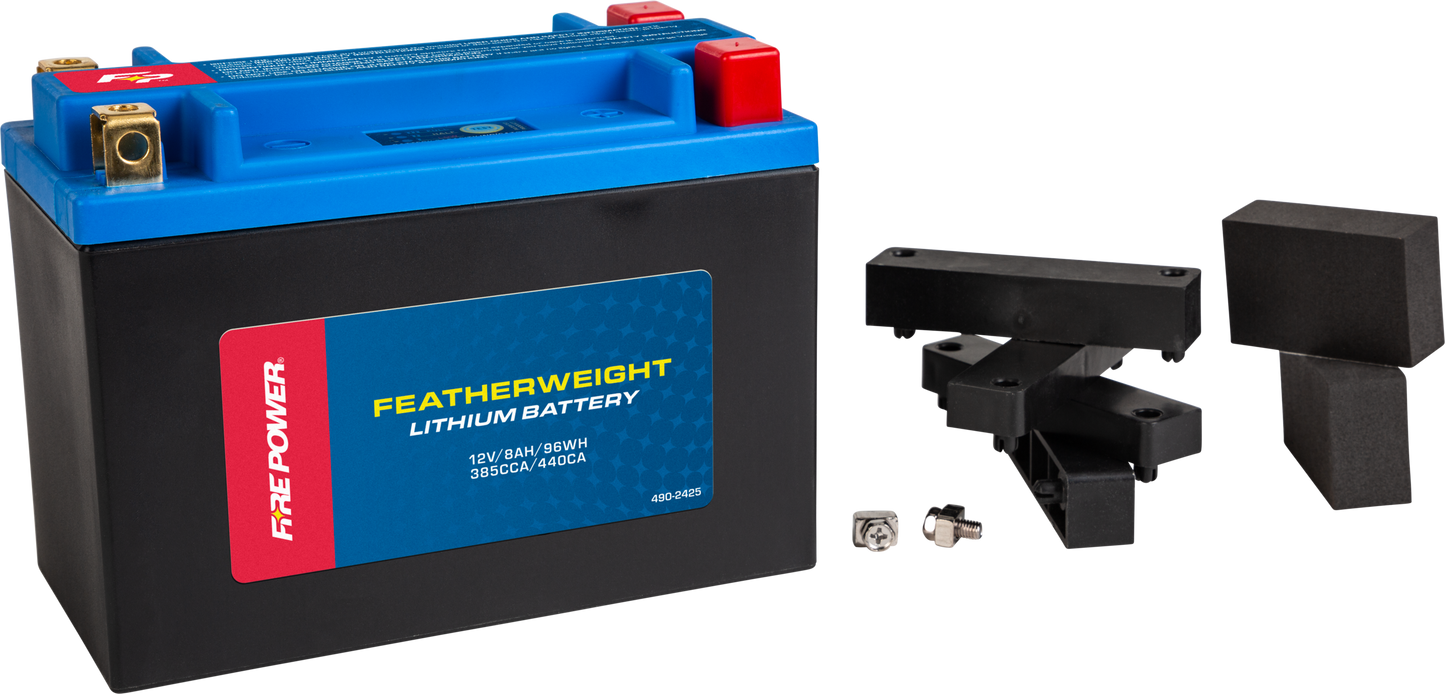 FIRE POWER Featherweight Lithium Battery HJTX20HQ - FP - B – 12V 385 CCA 96Wh with Fast Recharge and Long Cycle Life - Kelly Motorsports