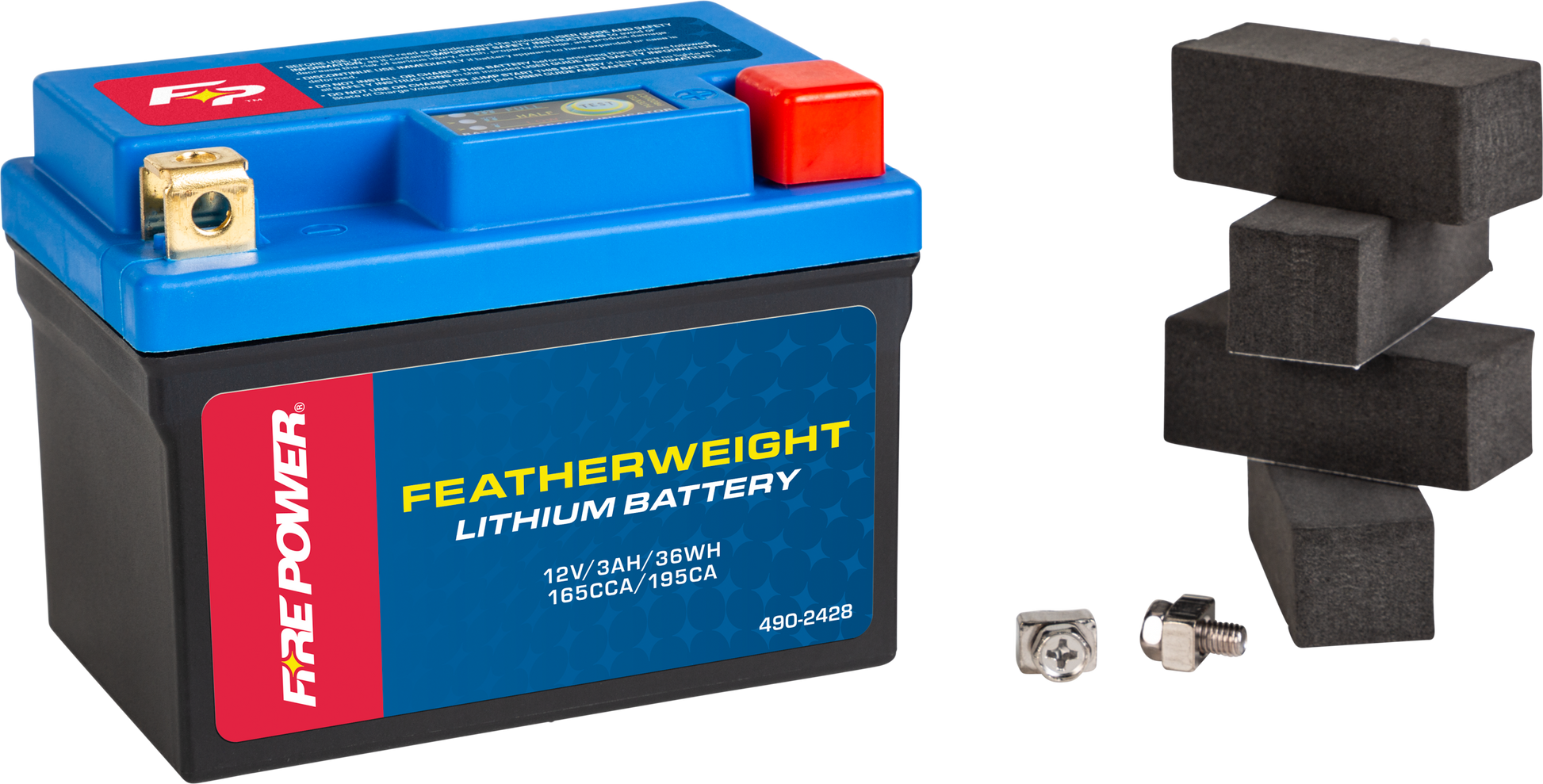 FIRE POWER Featherweight Lithium Battery HJTZ5SL - FPZ - B - 12V 36Wh, 165 CCA - Kelly Motorsports