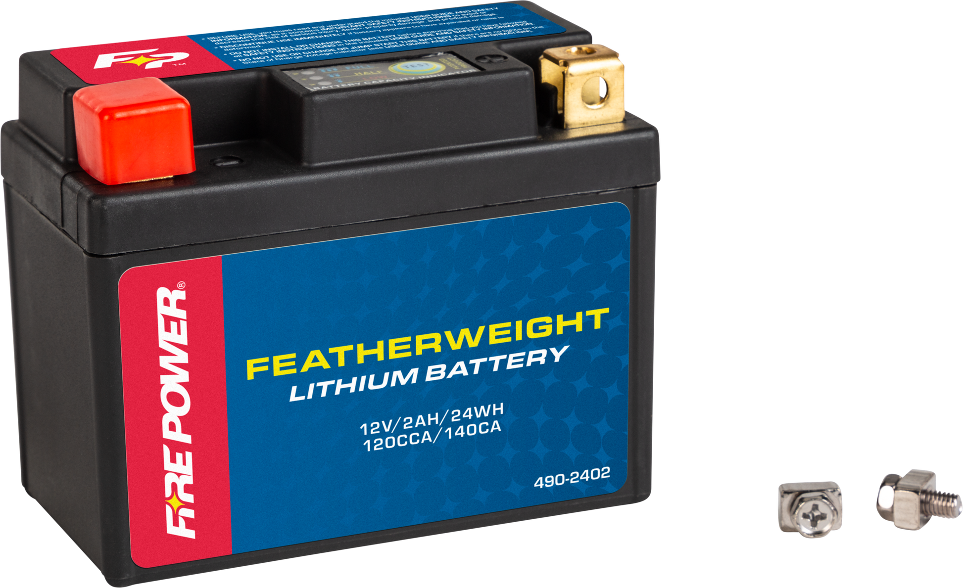 FIRE POWER Featherweight Lithium Battery LFP03 - B for Honda and Yamaha Motorcycles - Kelly Motorsports