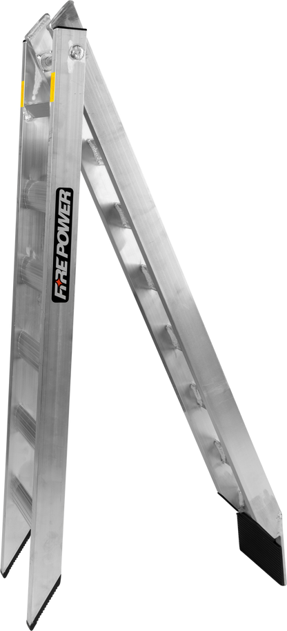 FIRE POWER Folding Runway Ramp 79 Inch – Heavy Duty Aluminum Loading Ramp with Slip - Resistant Features - Kelly Motorsports