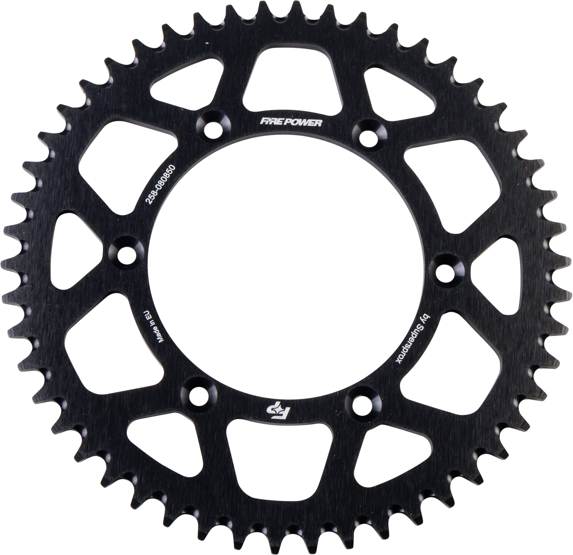 FIRE POWER FPA - 808 - 50 - BLK Rear Aluminum Sprocket for Kawasaki KLX400R, 50 Teeth, Black Finish - Kelly Motorsports