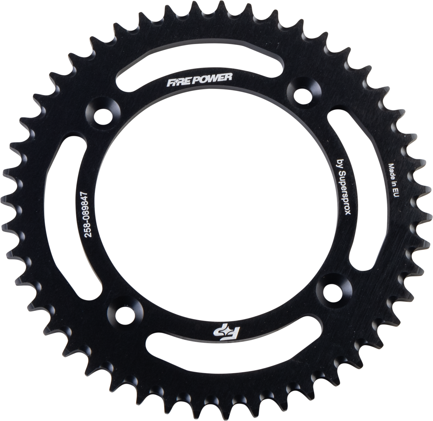 FIRE POWER FPA - 898 - 47 - BLK Rear Aluminum Sprocket for Gas - Gas MC 85 (47 Tooth, Black Anodized) - Kelly Motorsports