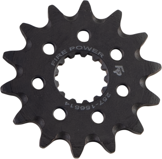 FIRE POWER FPC - 1565 - 14 - 1 Front Steel Chain Sprocket for Kawasaki KX450F (14 Tooth) - Kelly Motorsports