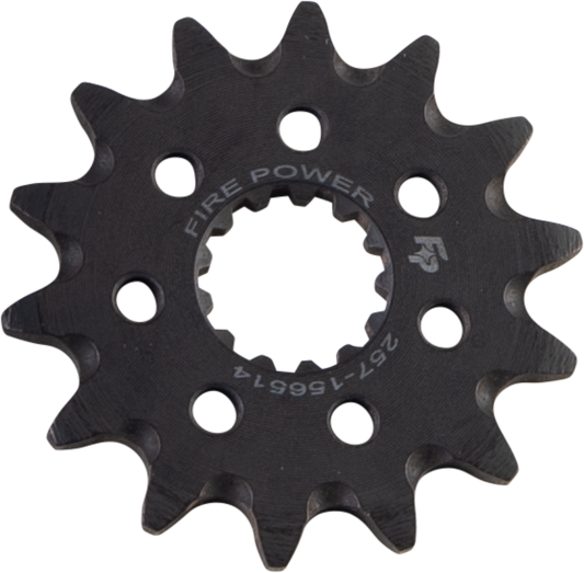 FIRE POWER FPC - 1565 - 14 - 1 Front Steel Chain Sprocket for Kawasaki KX450F (14 Tooth) - Kelly Motorsports