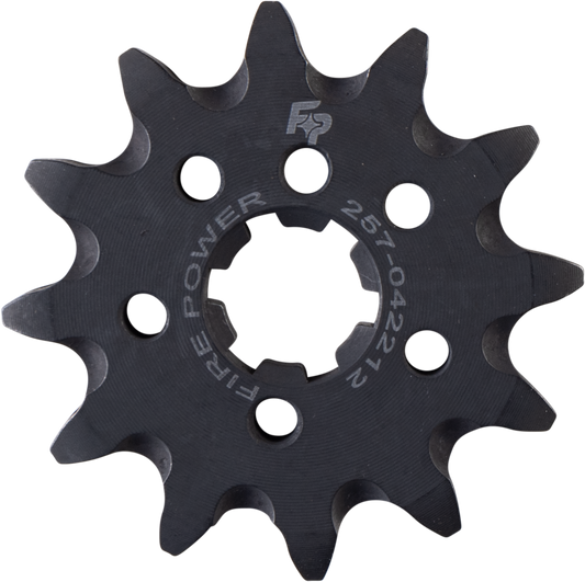 FIRE POWER FPC - 422 - 12 - 1 Front Chain Sprocket for Kawasaki KX125 (12 Teeth) - Durable Steel Construction - Kelly Motorsports
