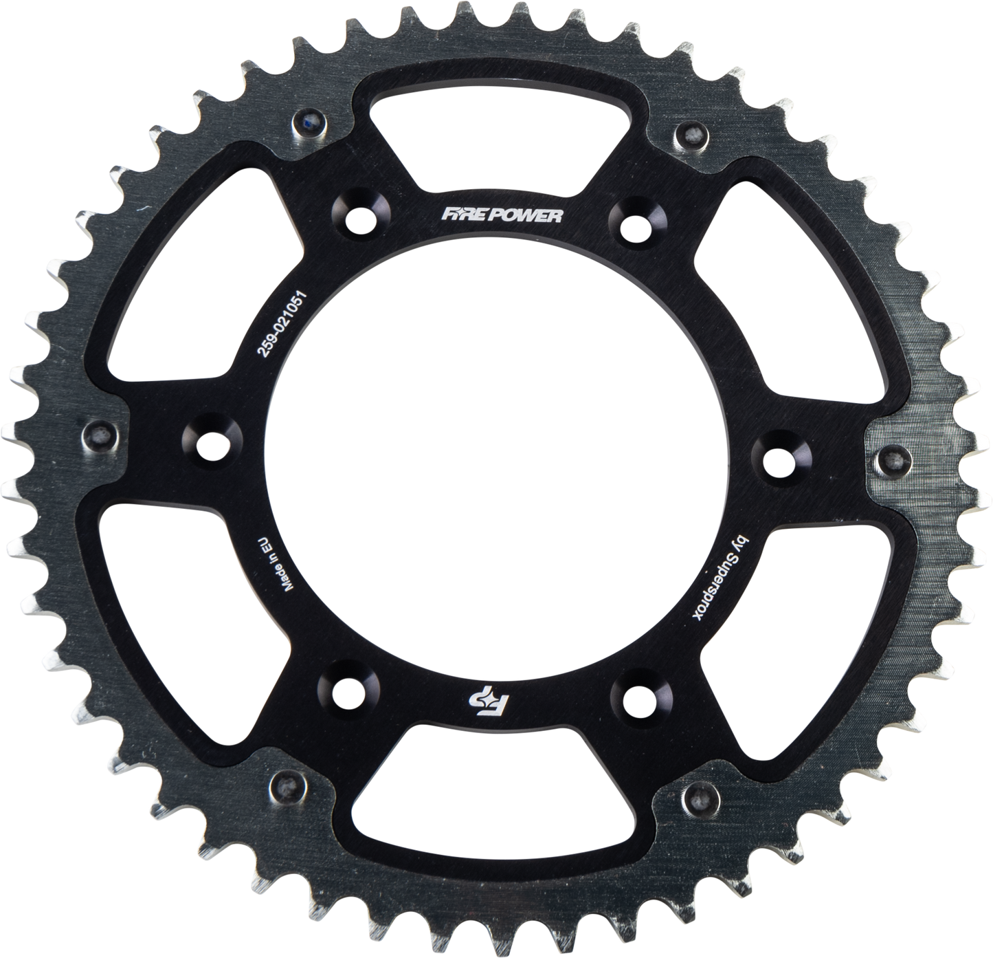 FIRE POWER FPH - 210 - 51 - BLK Rear Sprocket Hybrid 51 Teeth for Honda CR Series and CRF450RX - Kelly Motorsports