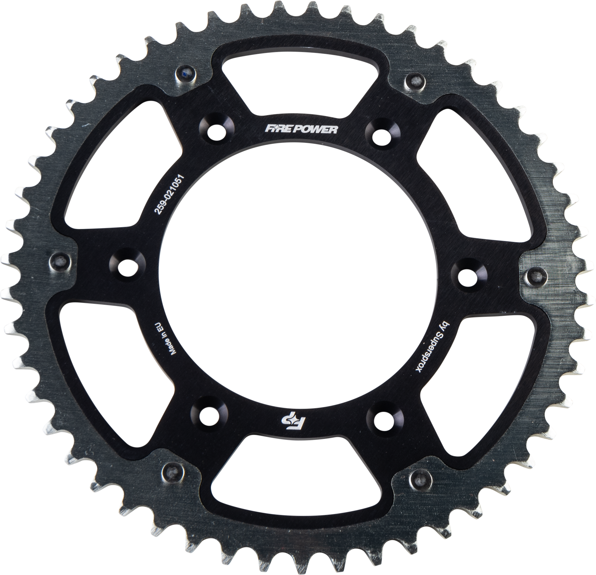 FIRE POWER FPH - 210 - 51 - BLK Rear Sprocket Hybrid 51 Teeth for Honda CR Series and CRF450RX - Kelly Motorsports