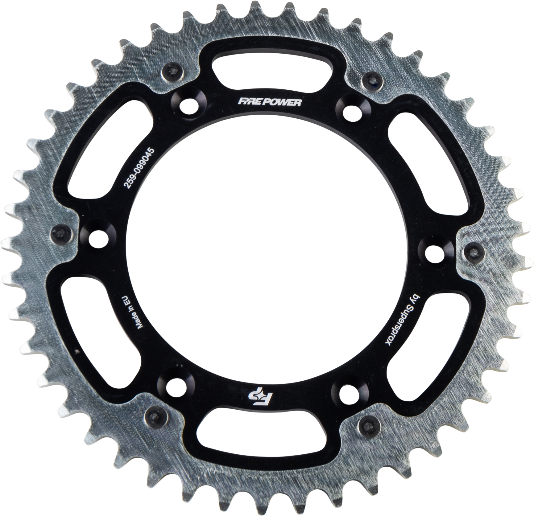 FIRE POWER FPH - 990 - 45 - BLK Rear Sprocket Hybrid 45 - Tooth for Gas - Gas 2021 - 2022 Models - Kelly Motorsports