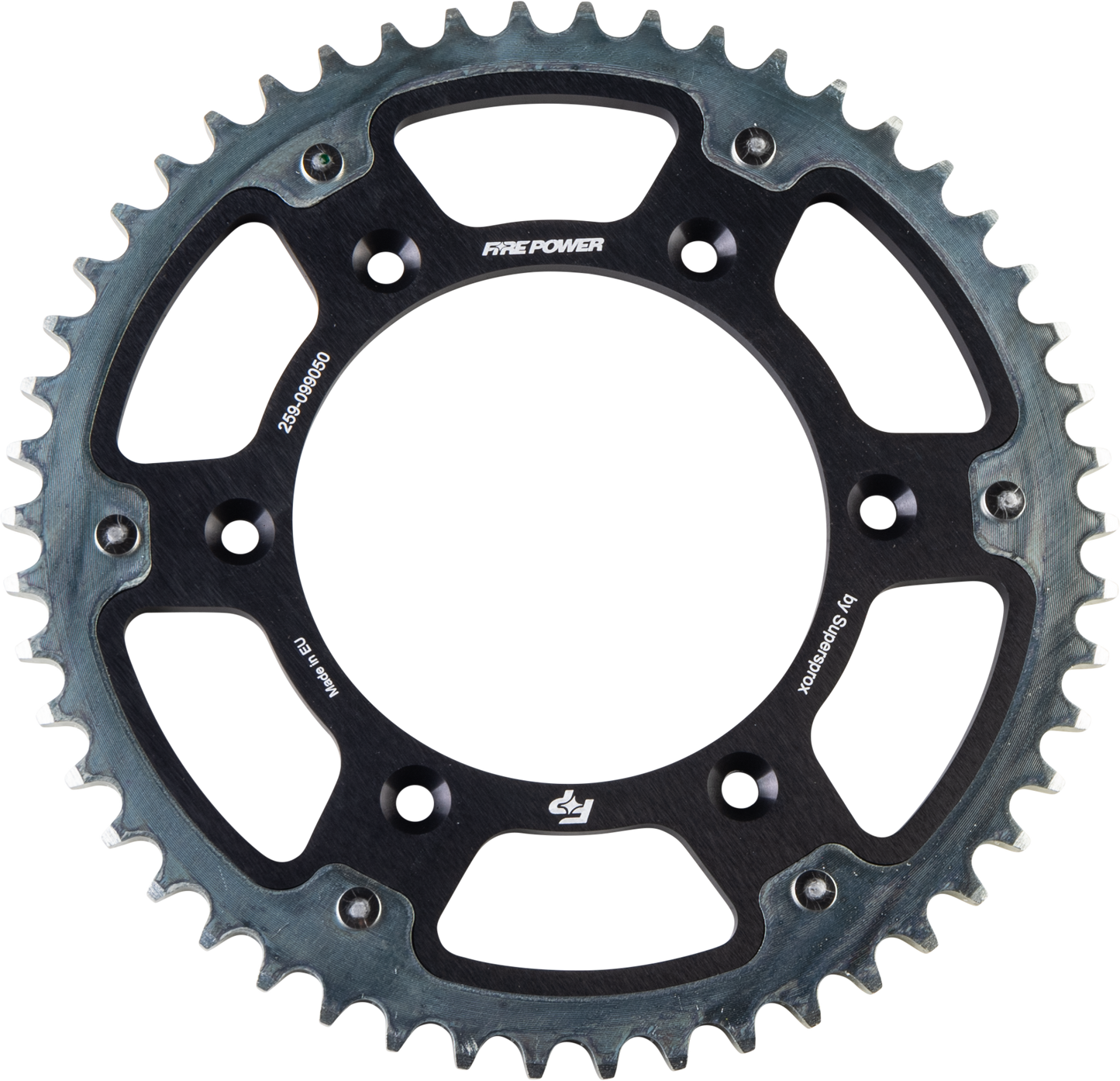 FIRE POWER FPH - 990 - 50 - BLK Rear Sprocket Hybrid 50 Tooth for Gas - Gas Motorcycles - Kelly Motorsports