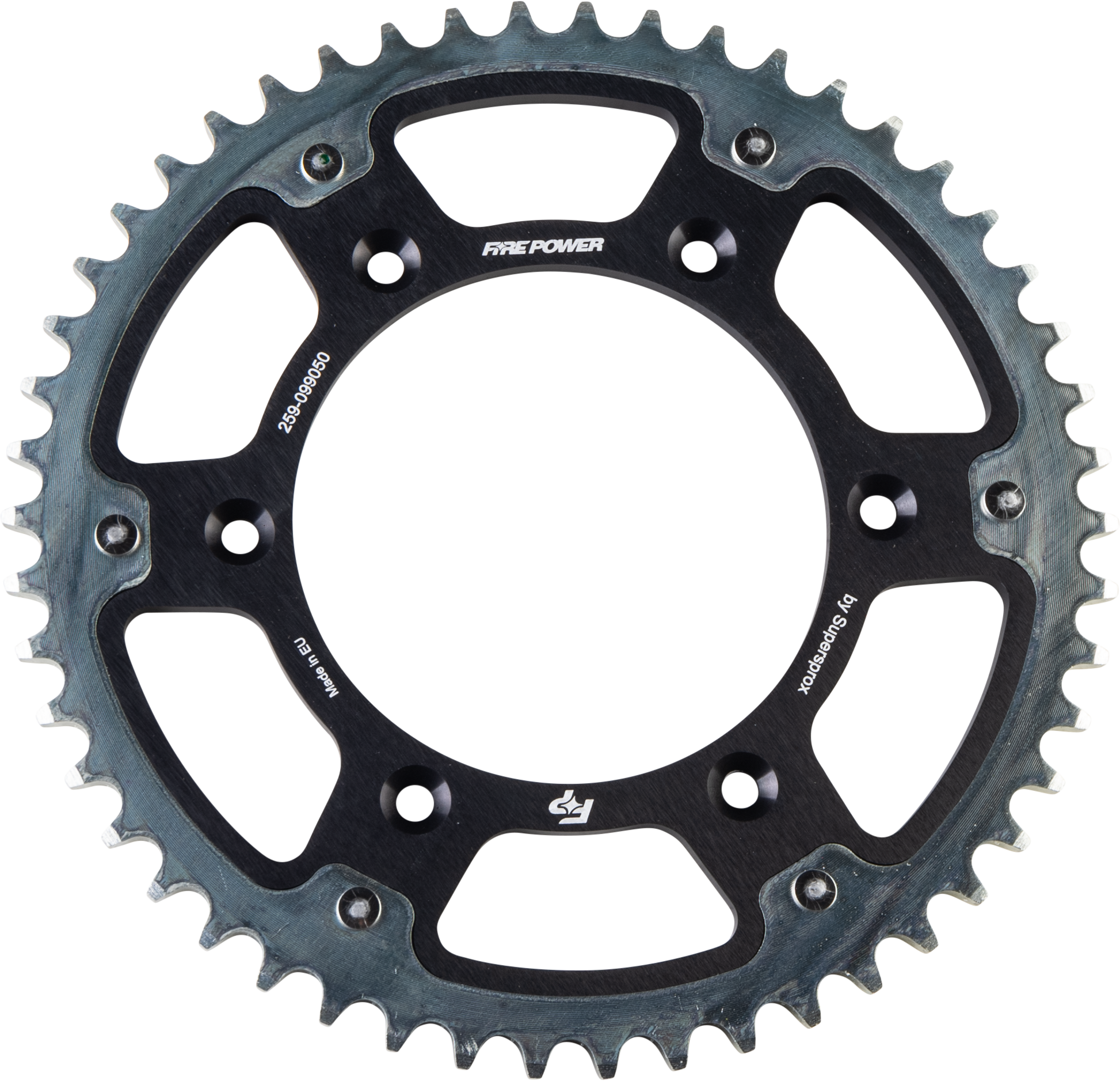 FIRE POWER FPH - 990 - 50 - BLK Rear Sprocket Hybrid 50 Tooth for Gas - Gas Motorcycles - Kelly Motorsports