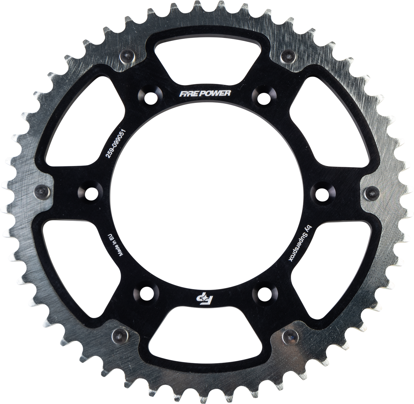 Fire Power FPH - 990 - 51 - BLK Rear Sprocket Hybrid 51 Tooth for Gas - Gas 2021 - 2022 Models - Kelly Motorsports