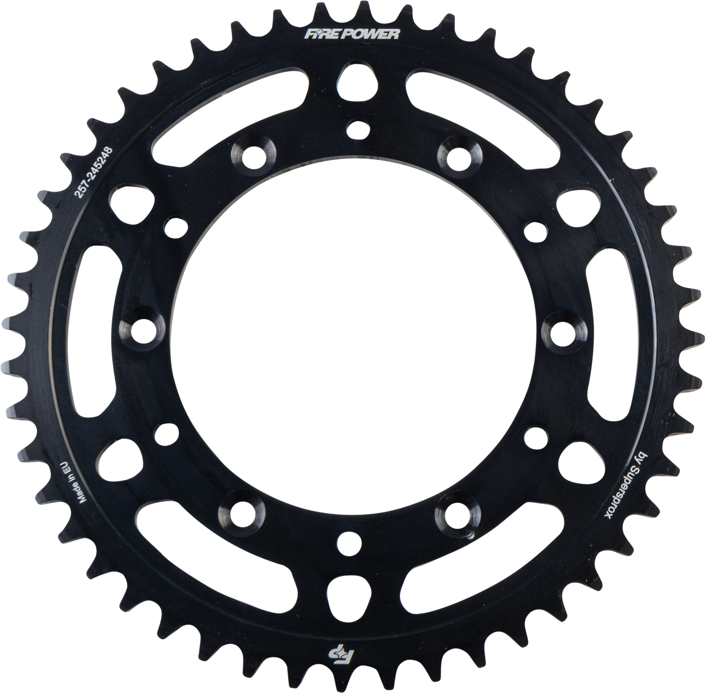 Fire Power FPS - 2452 - 48 - BLK Rear Steel Sprocket for Honda XR200R (48 Teeth, Black Finish) - Kelly Motorsports