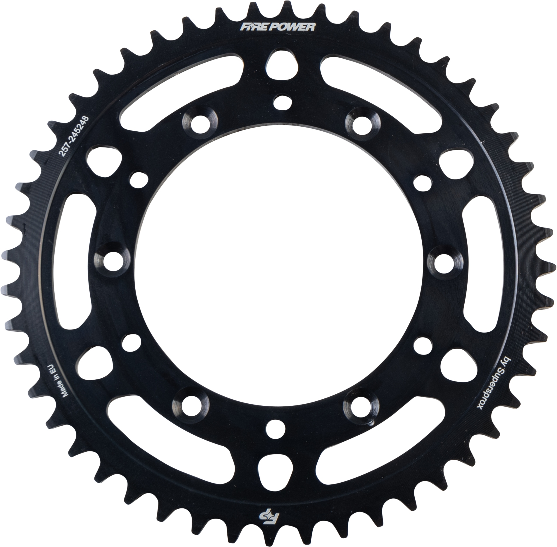 Fire Power FPS - 2452 - 48 - BLK Rear Steel Sprocket for Honda XR200R (48 Teeth, Black Finish) - Kelly Motorsports