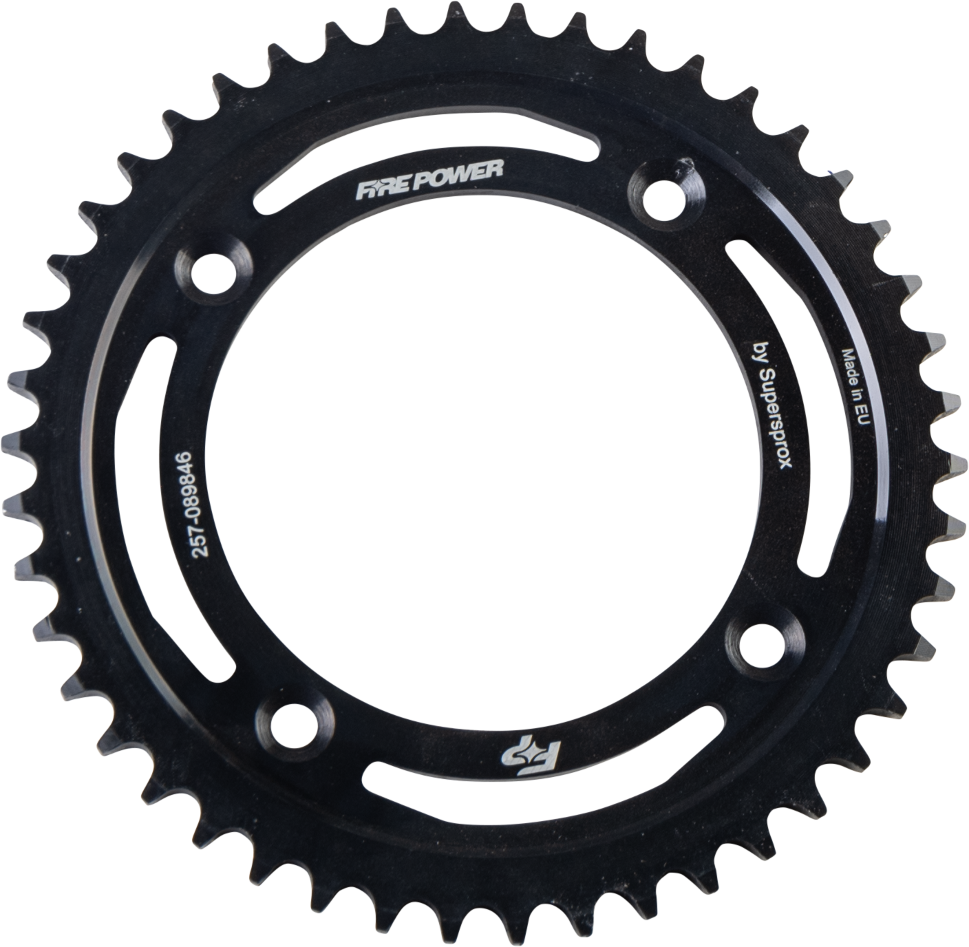 FIRE POWER FPS - 898 - 46 - BLK Rear Steel Sprocket for Gas - Gas MC 85 (46 Teeth) - Kelly Motorsports