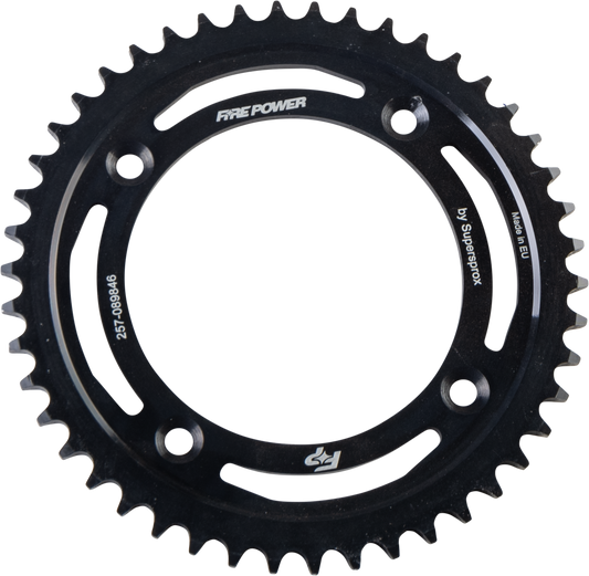 FIRE POWER FPS - 898 - 46 - BLK Rear Steel Sprocket for Gas - Gas MC 85 (46 Teeth) - Kelly Motorsports