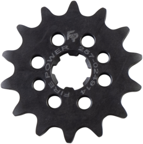 FIRE POWER Front Chain Sprocket Steel 14T for Kawasaki KLX110 (2002 - 2011) - Kelly Motorsports