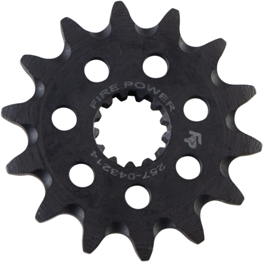 FIRE POWER Front Chain Sprocket Steel 14T for Kawasaki KLX400R and Suzuki LT250R - Kelly Motorsports