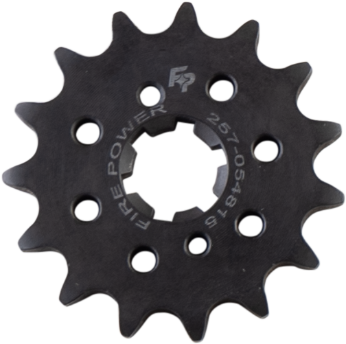FIRE POWER Front Chain Sprocket Steel 15T - High - Performance Motorcycle Drive Part - Kelly Motorsports