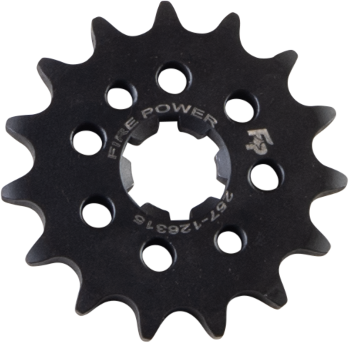 FIRE POWER Front Chain Sprocket Steel 15T (Part Number: FPC - 1263 - 15 - 1) - Kelly Motorsports