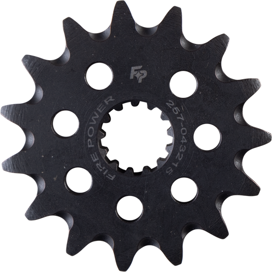 FIRE POWER Front CS Sprocket Steel 15T for Kawasaki KLX400R and Suzuki LT250R - Kelly Motorsports